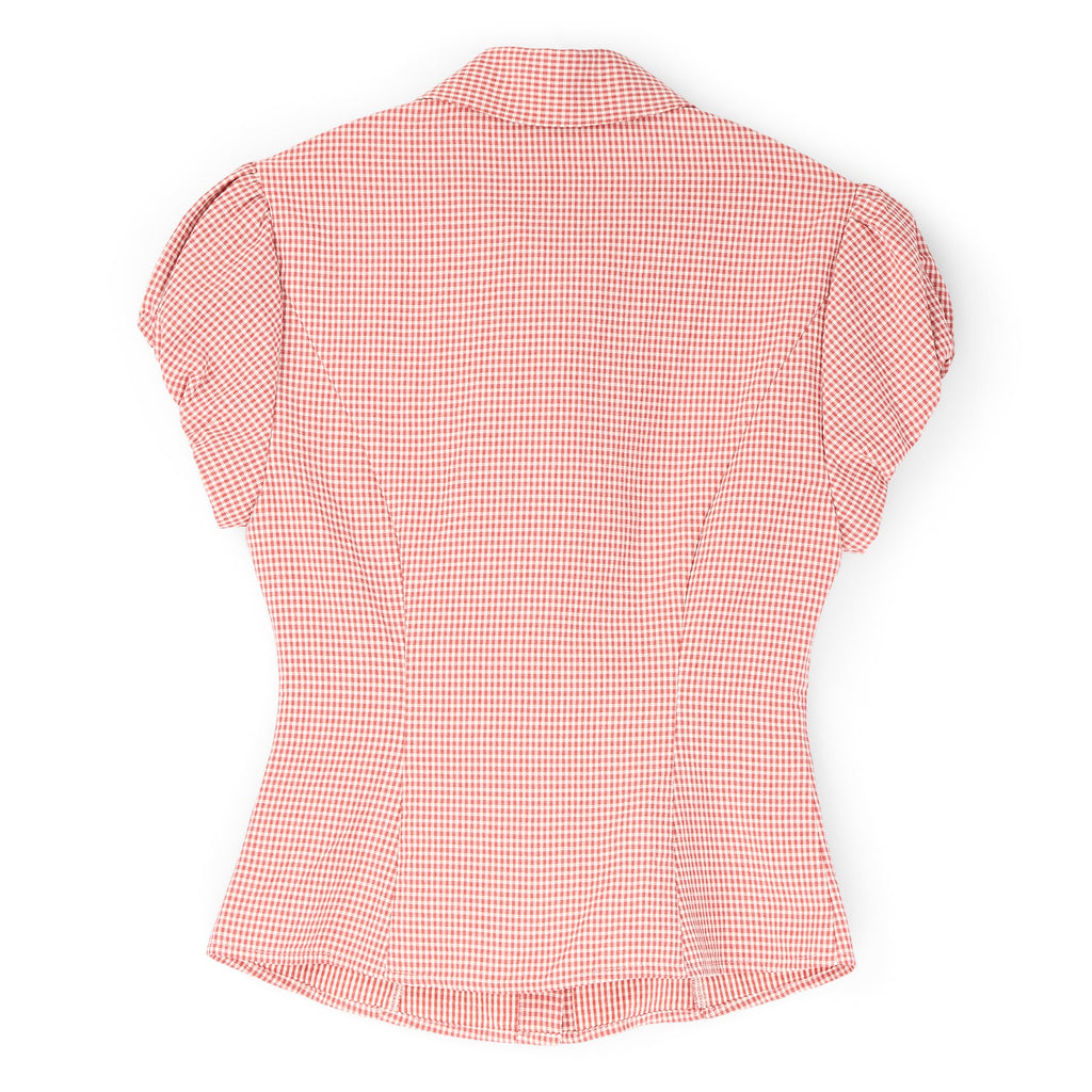 Danielle Guizio Liana Gingham Top (Red love)
