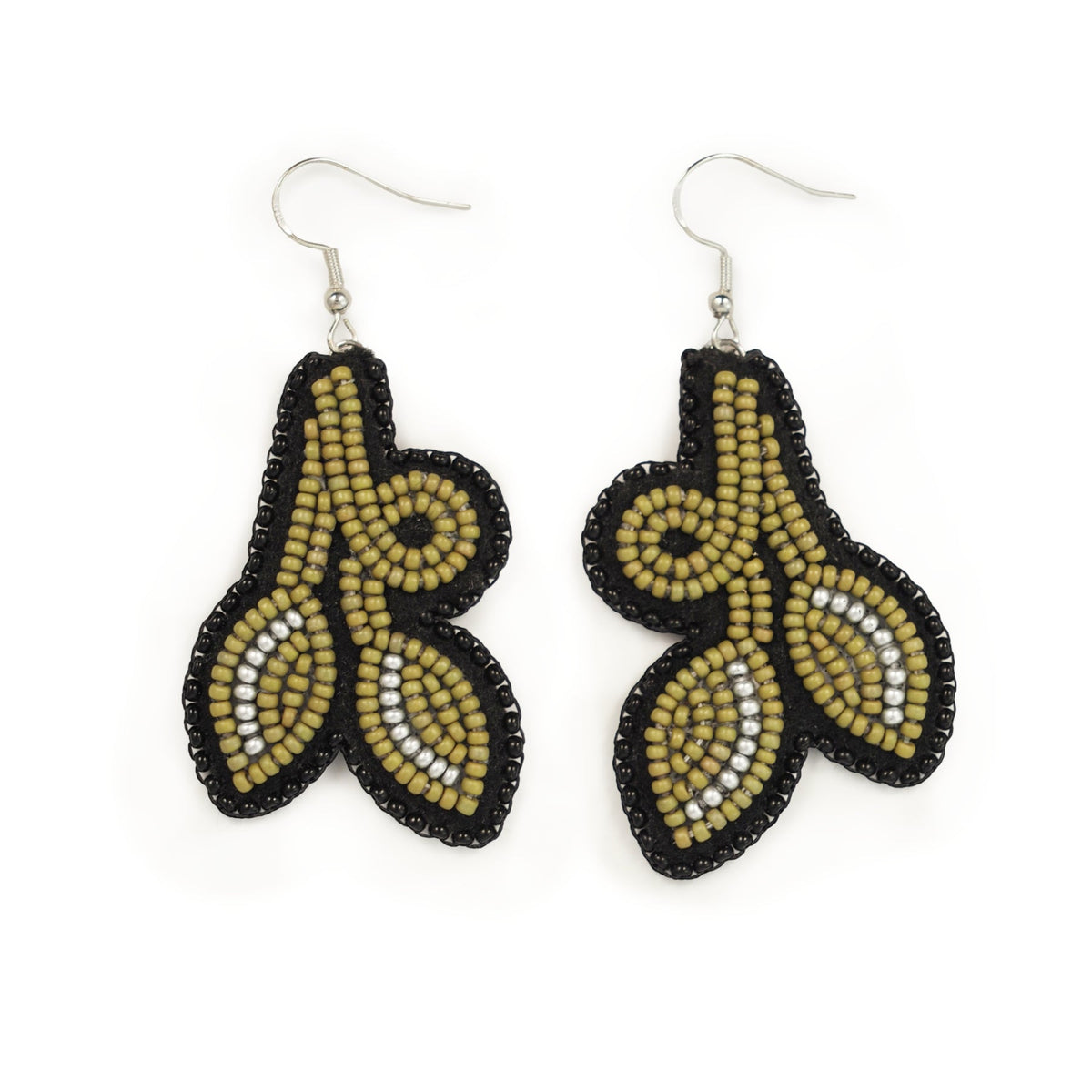 Jaime Lepine Stem & Leaf Earrings